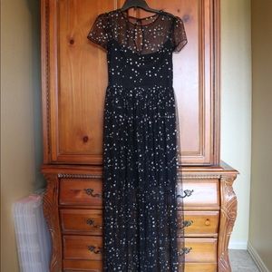 Asos Black starry dress